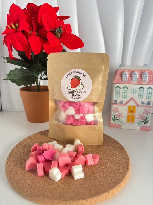Pack Wax Melts Fresas con Nata