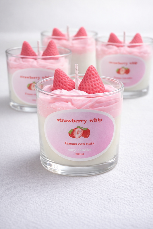 Vela Gourmet “Fresas con Nata”