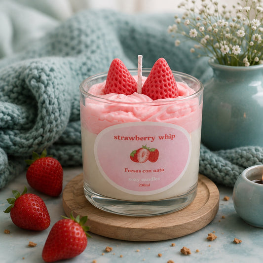 Vela Gourmet “Fresas con Nata”